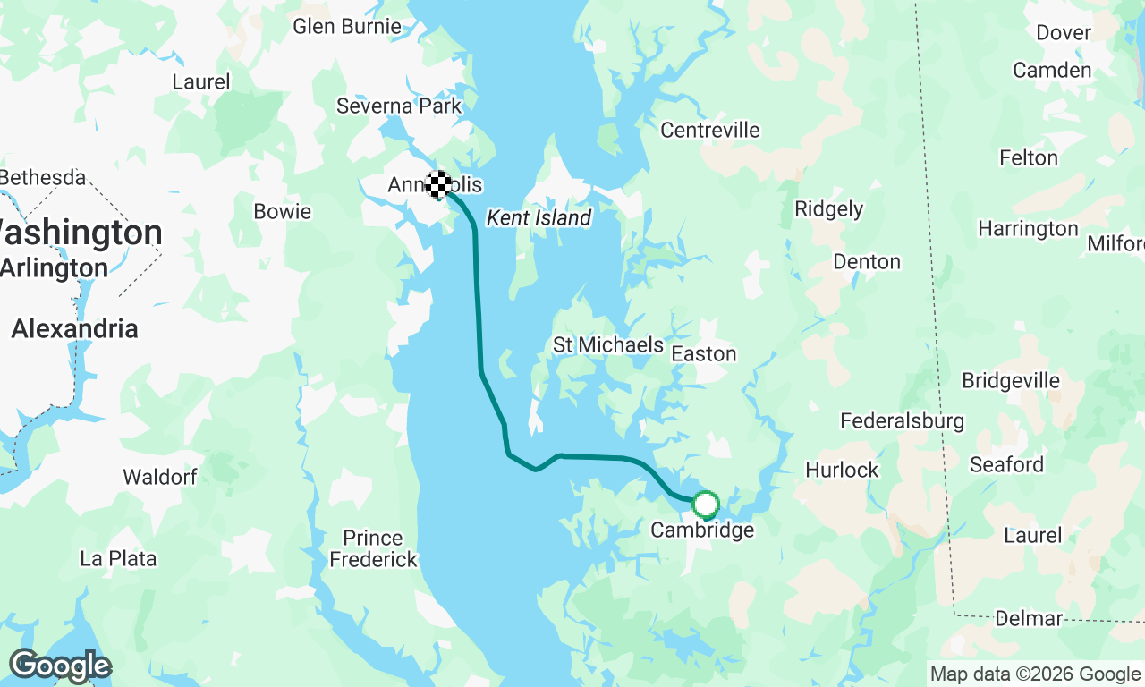Cambridge to Annapolis, MD