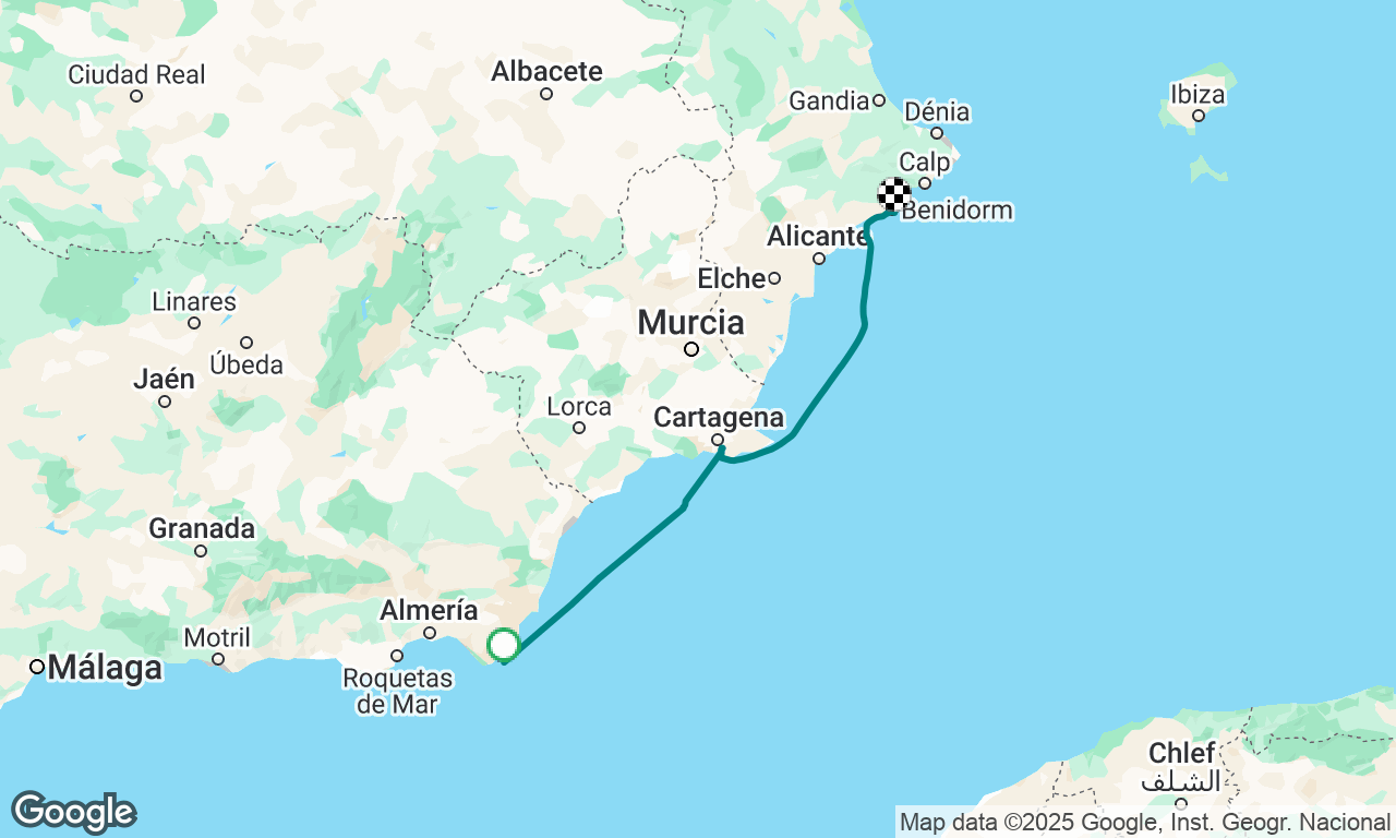 Almerimar to Benidorm