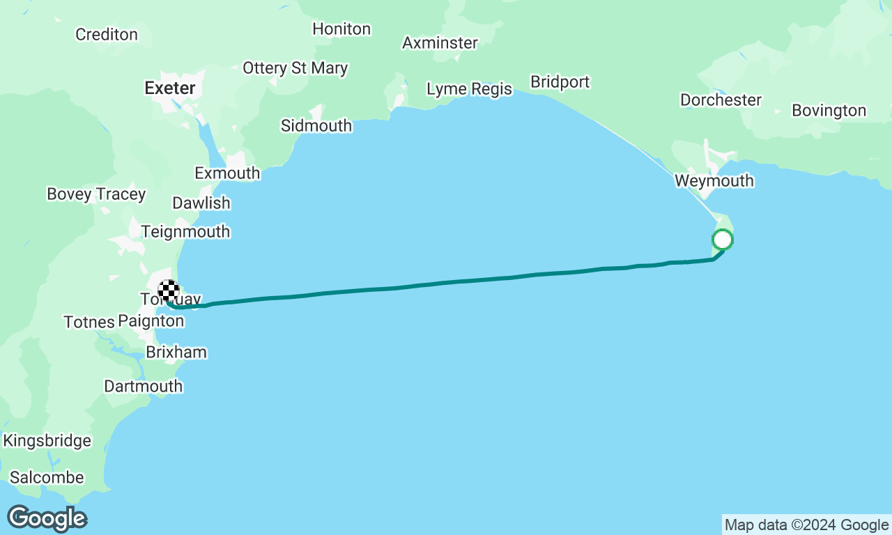 Portland to Torquay via inner passage