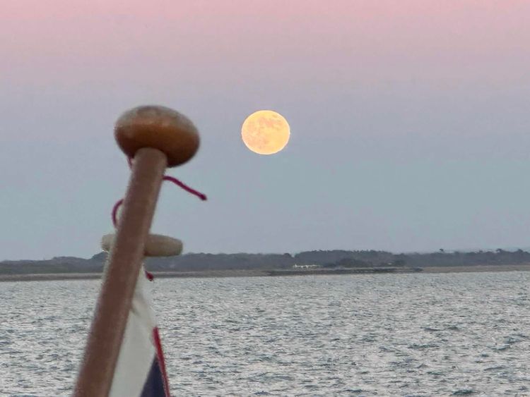 Voyage photo from Winter blue skies, and some ice on the deck