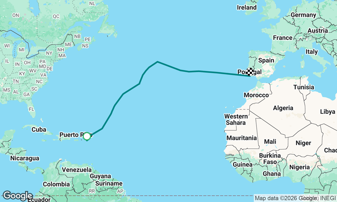 Voyage map