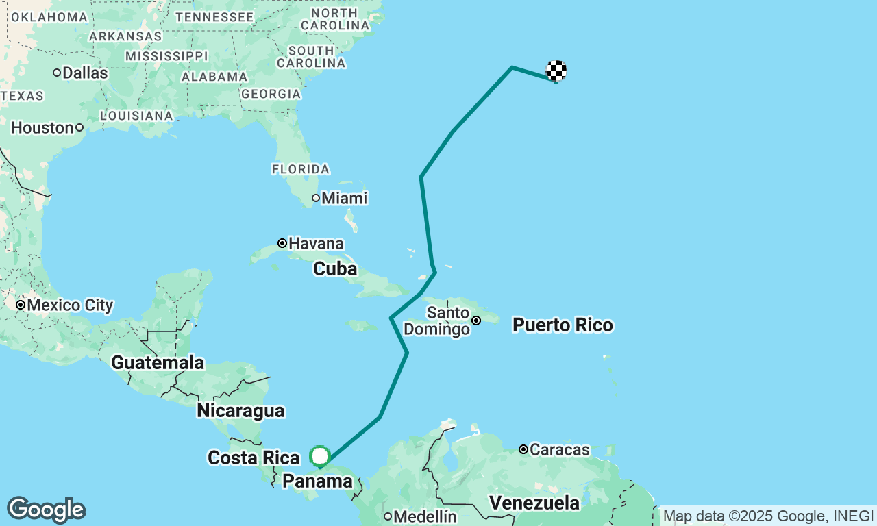 Shelter Bay to Bermuda