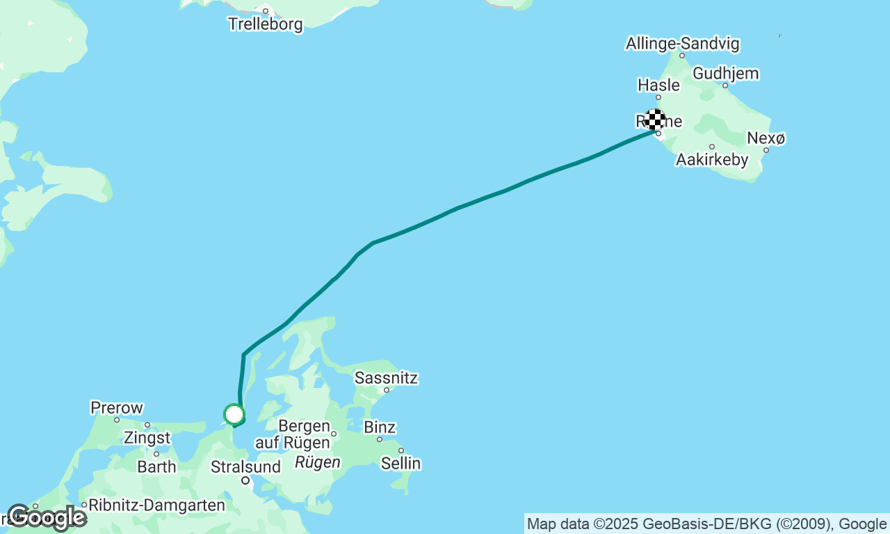 The way to Bornholm. Passage 2. Barhöft – Rønne