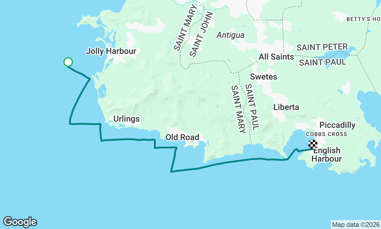 Jolly Harbour to Falmouth 