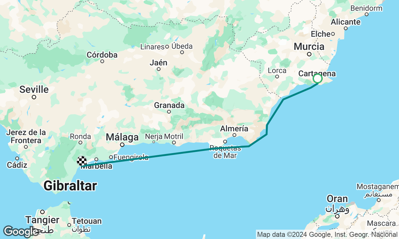 Cartagena to Estapona 