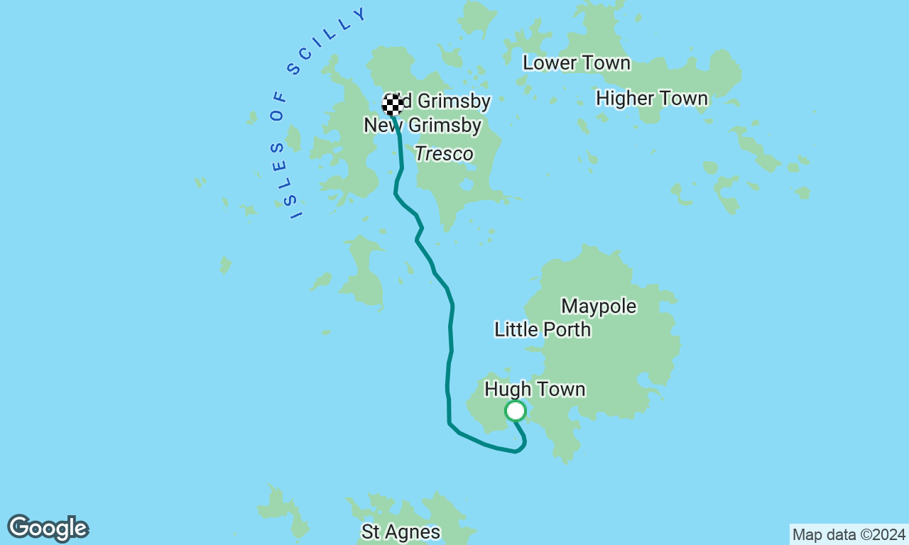 Hugh Town to Bryher