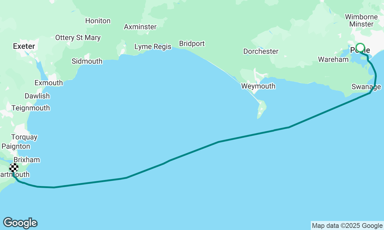 The Caribbean adventure starts - Poole to Dartmouth
