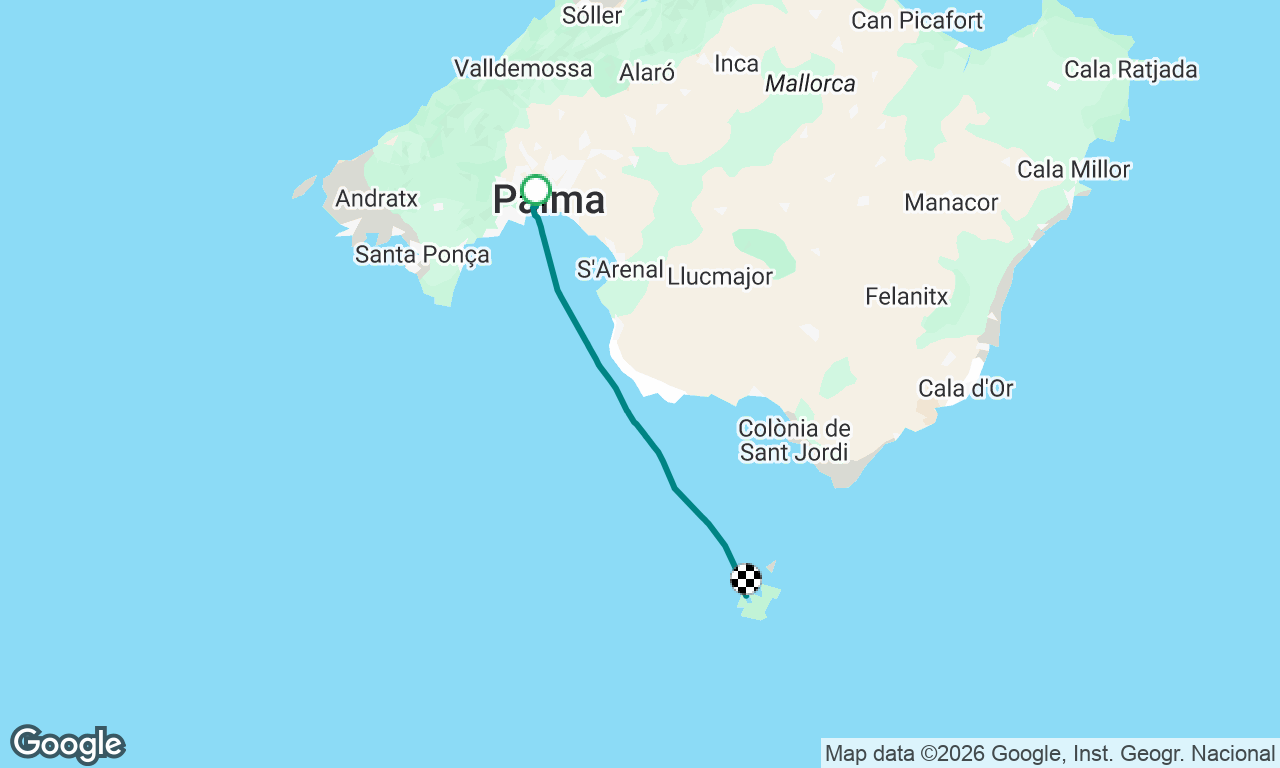 Voyage map