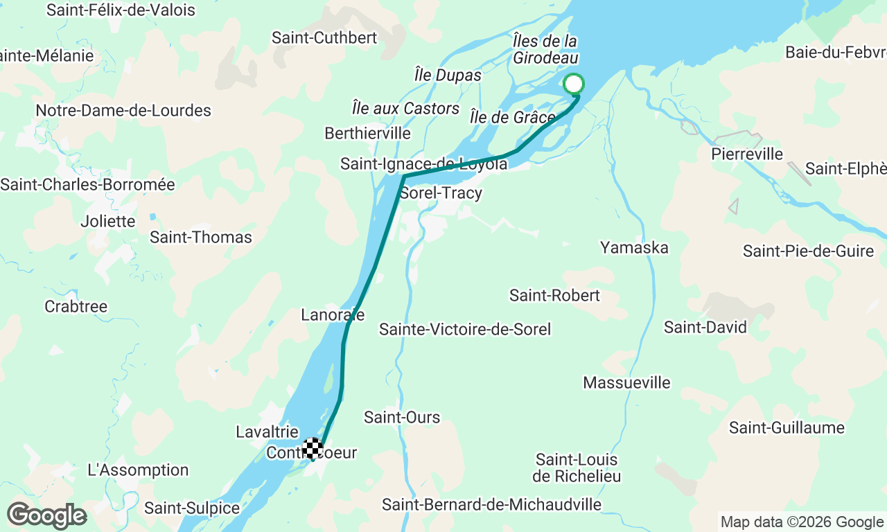 Sorel -> Contrecoeur