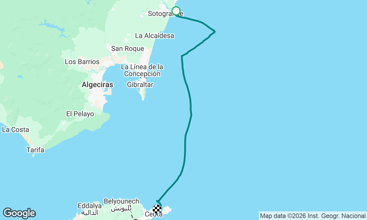 Ceuta , Journey across the Straights of Gibraltar