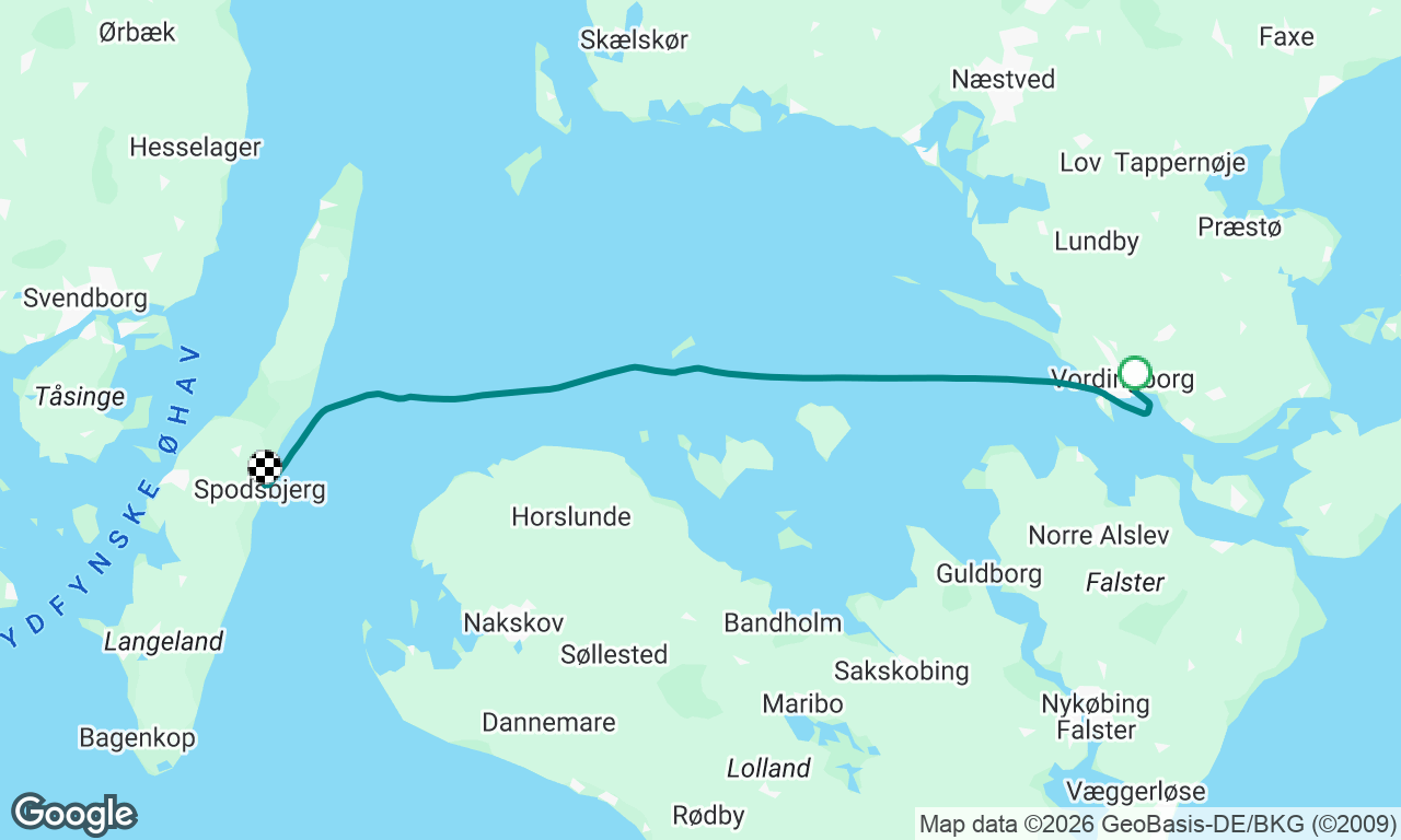 Vordingborg til Spodsbjerg
