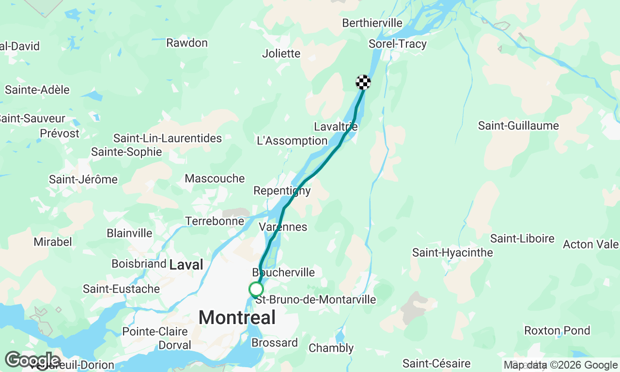 Départ canal Chambly étape 01