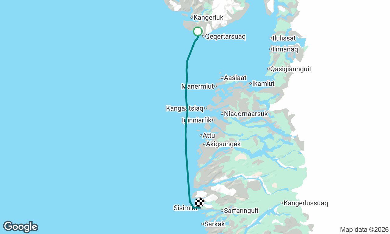 Disko Island to Sisimiut