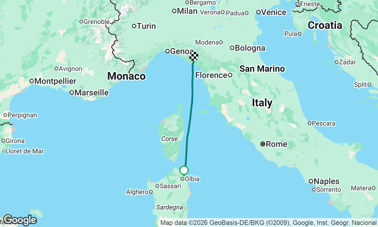 Voyage map