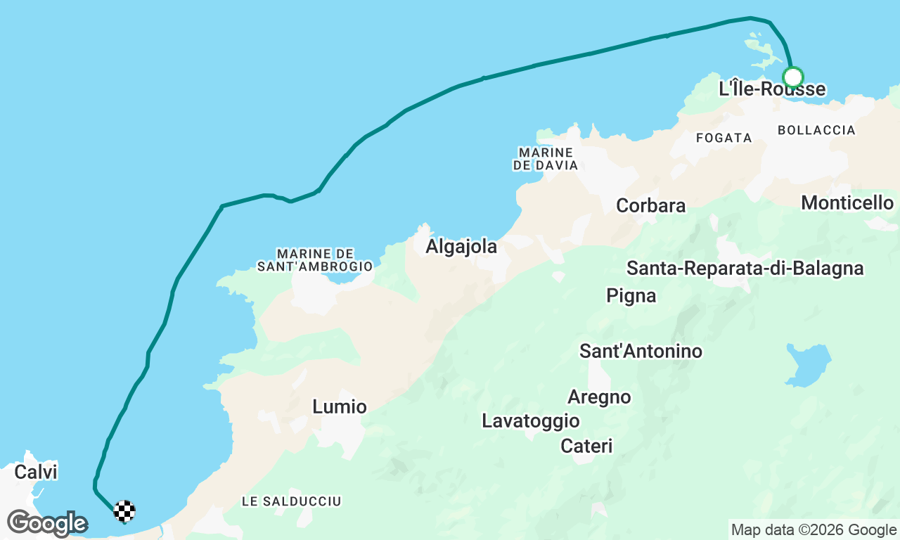 WOW! That anchorage! Far from Calvi...but