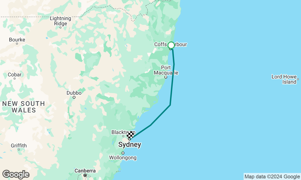 Coffs to Sydney