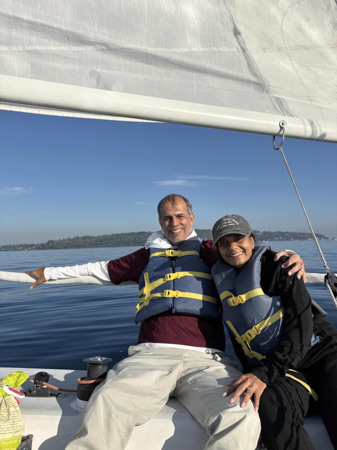 Mom and Appi’s first sail on the sound! More like drifting w style tho ;)_574DCFE1-A343-4982-B9F4-433384B92B5C