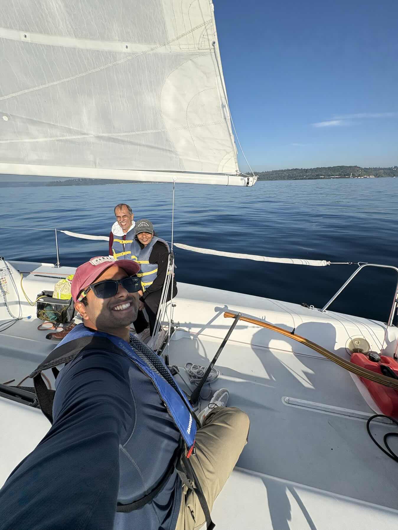 Mom and Appi’s first sail on the sound! More like drifting w style tho ;)_6B84FAB8-5B09-45A1-9872-116A92F25626