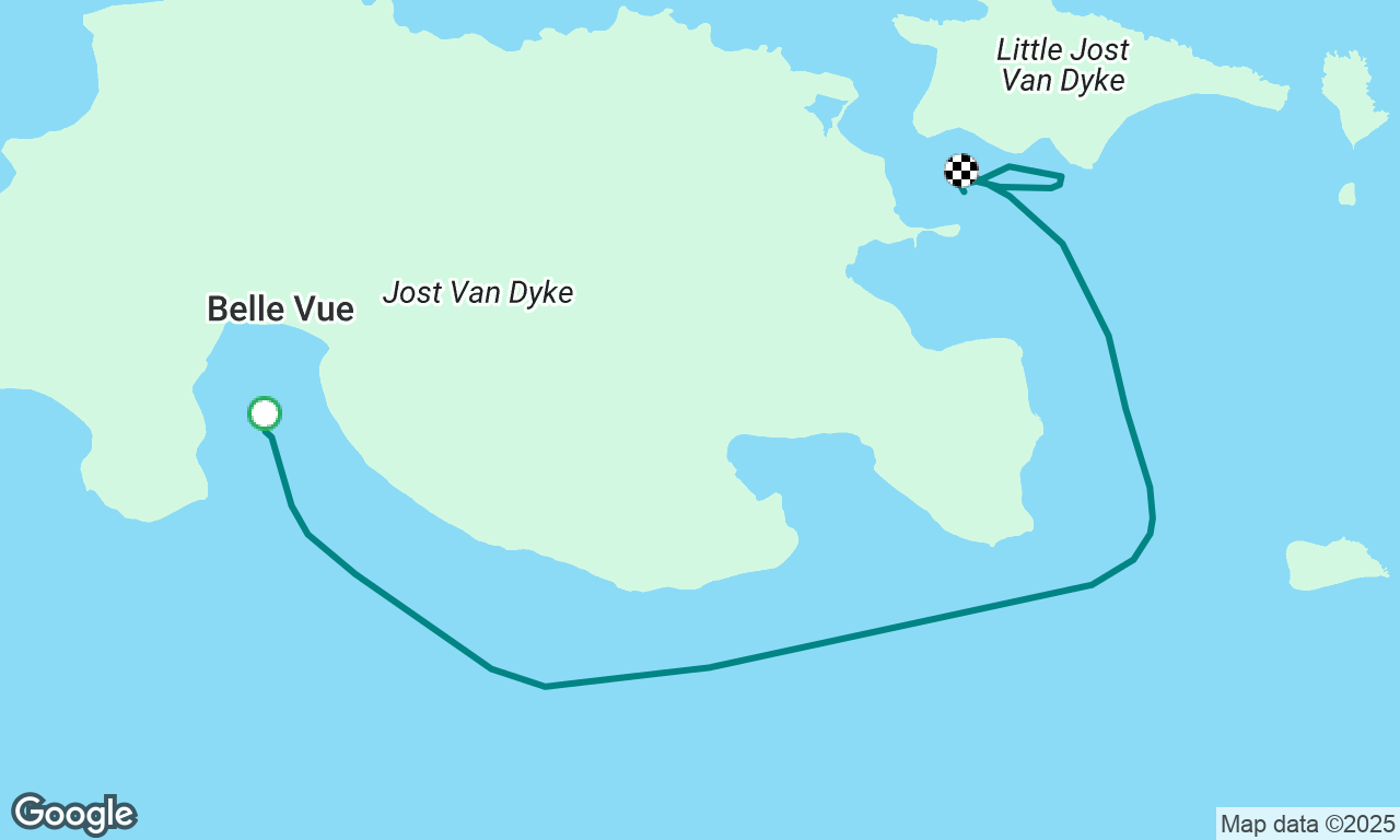 Great Harbour round to Little Jost van Dyke