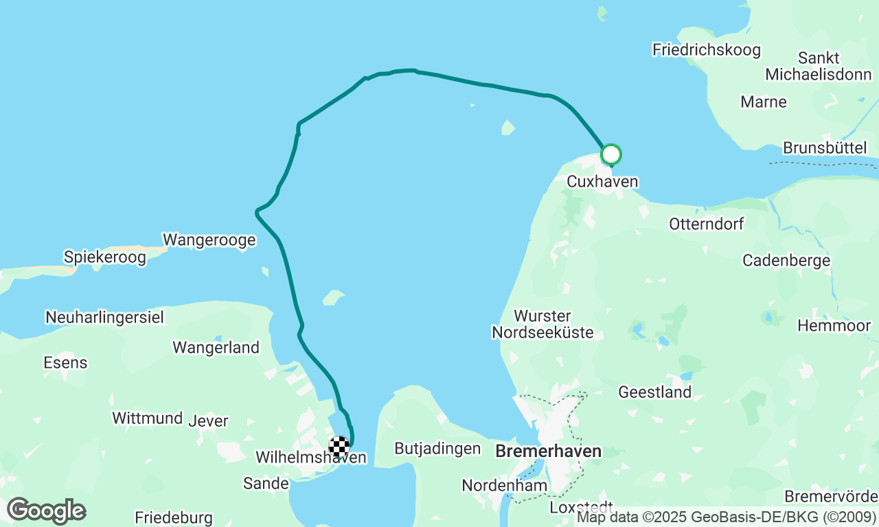 Cuxhaven to Wilhelmshaven