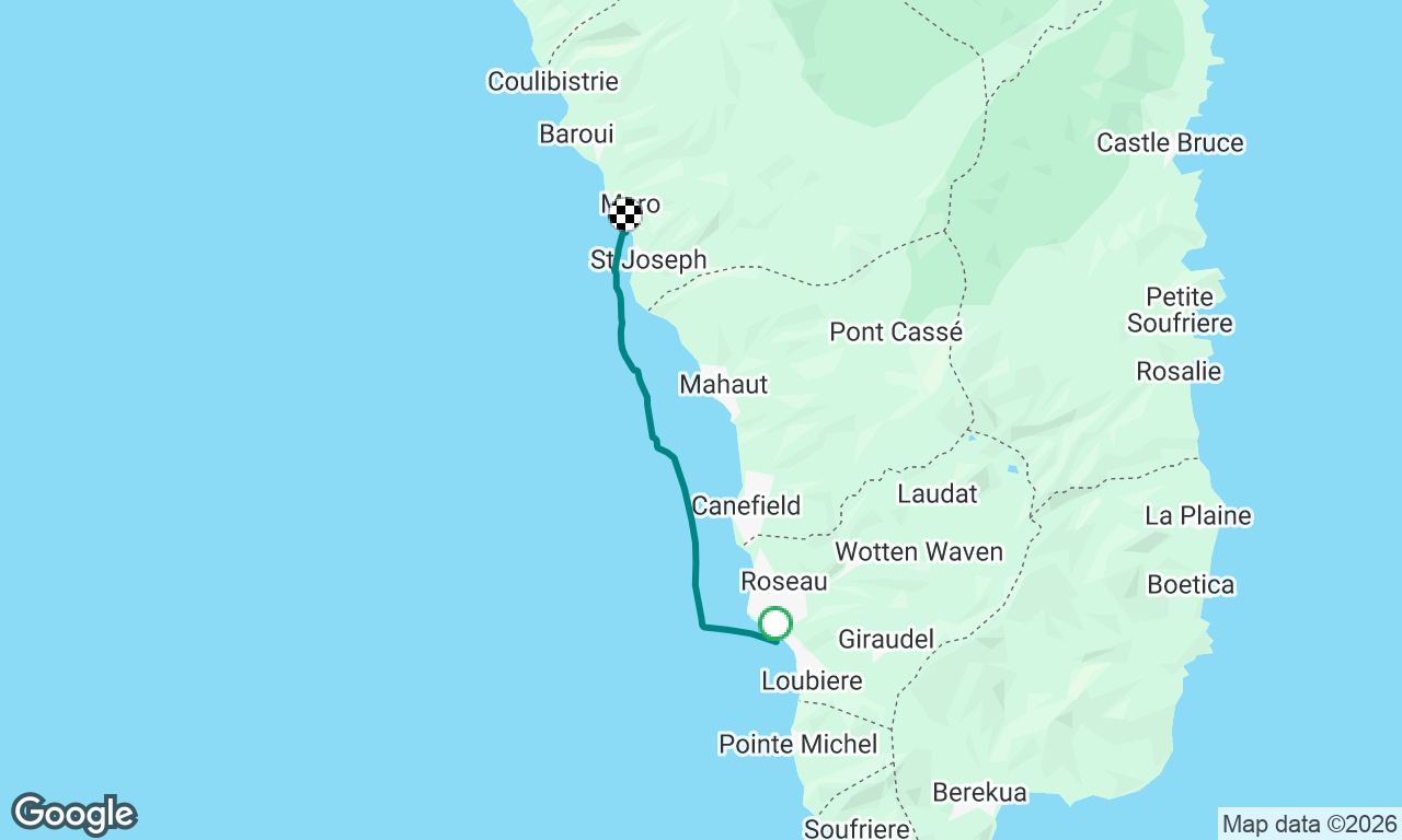 Dominica Roseau to Roseau