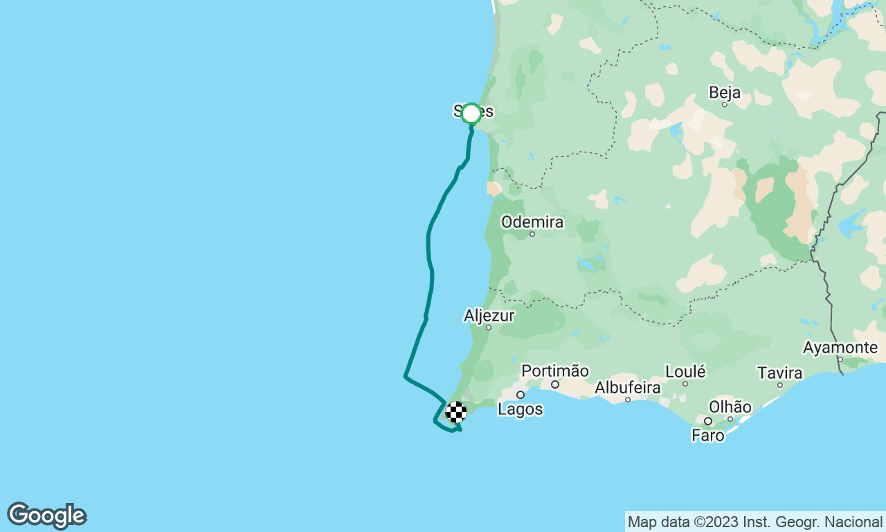 Sines  to Sagres