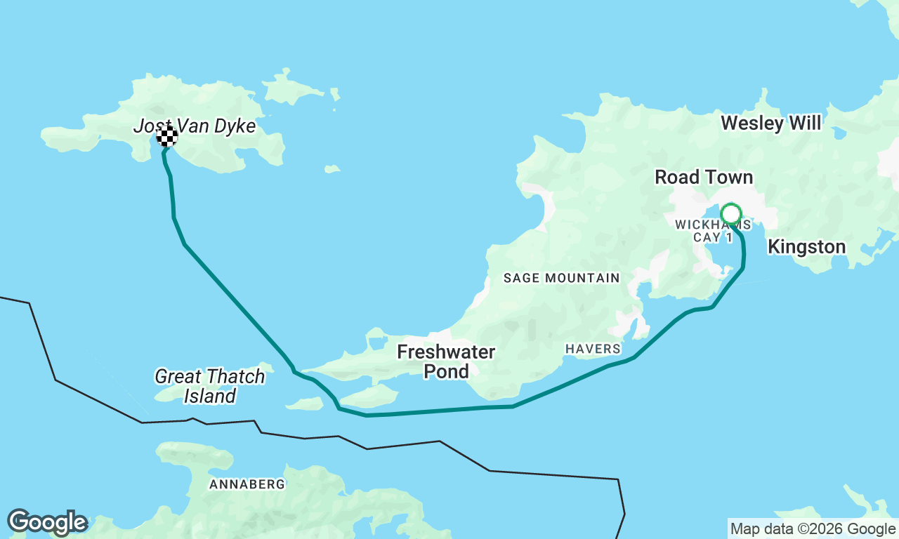 Motoring from Moorings Base to Jost Van Dyke