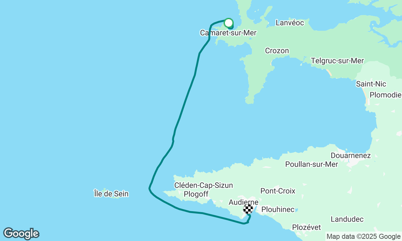 Camaret sur Mer to Saint Evette, Audierne