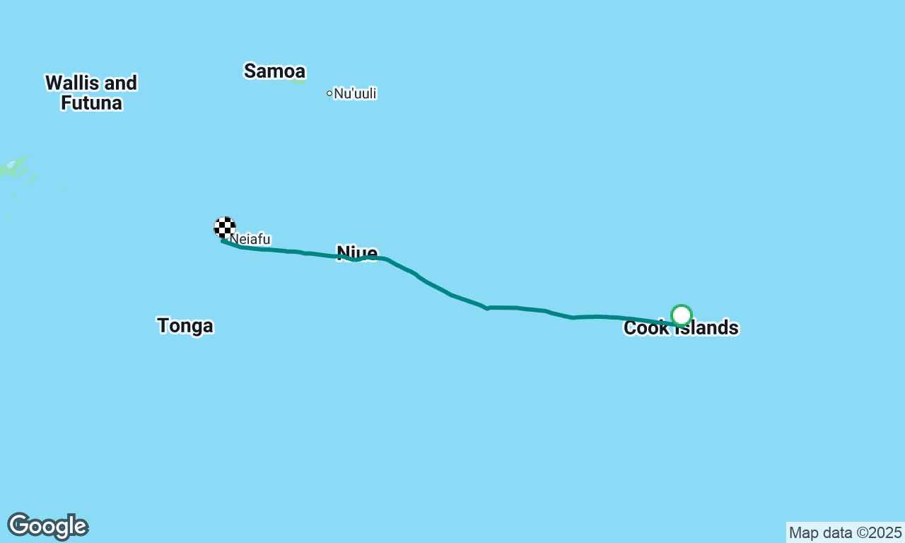 Rarotonga to Tonga
