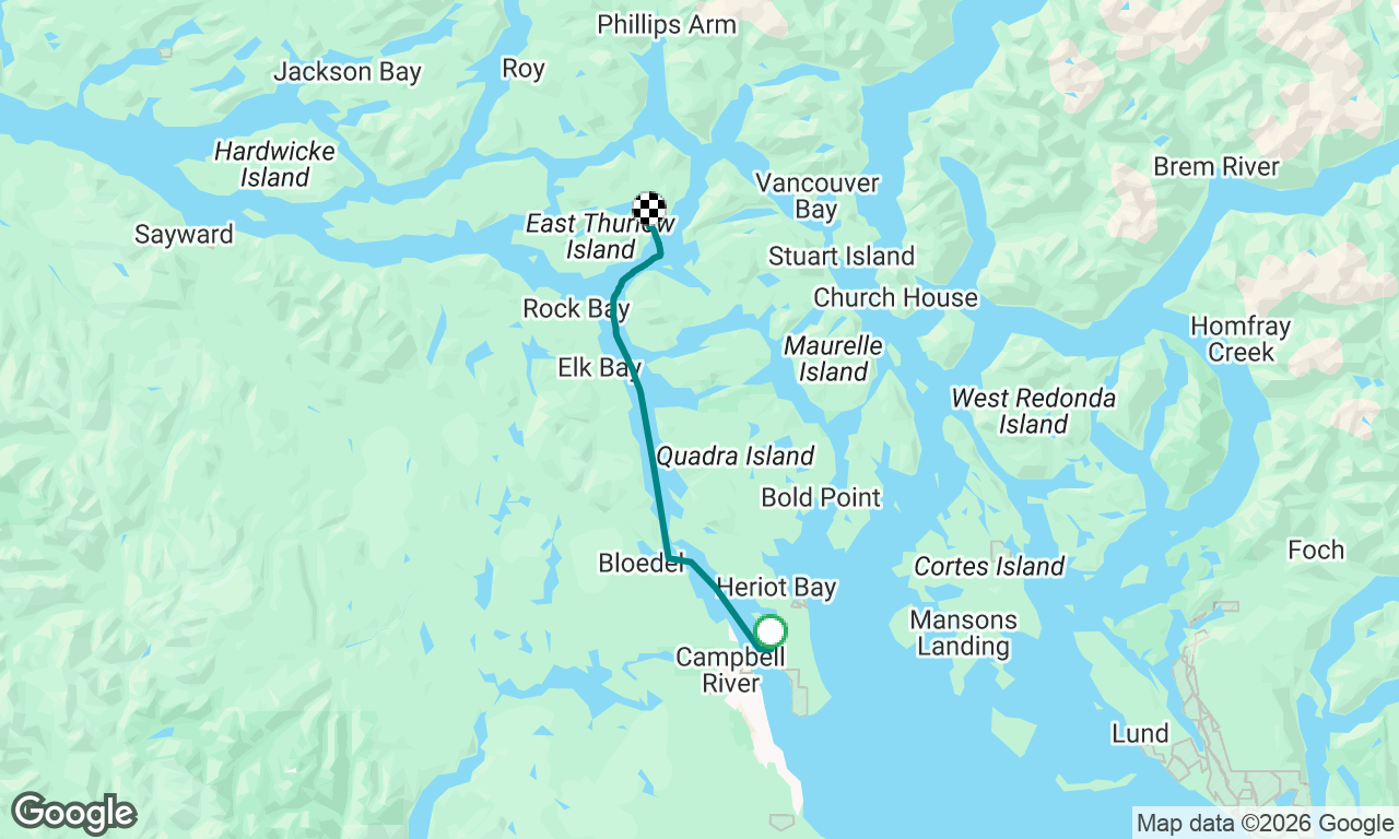 Quadra to Hemming Bay