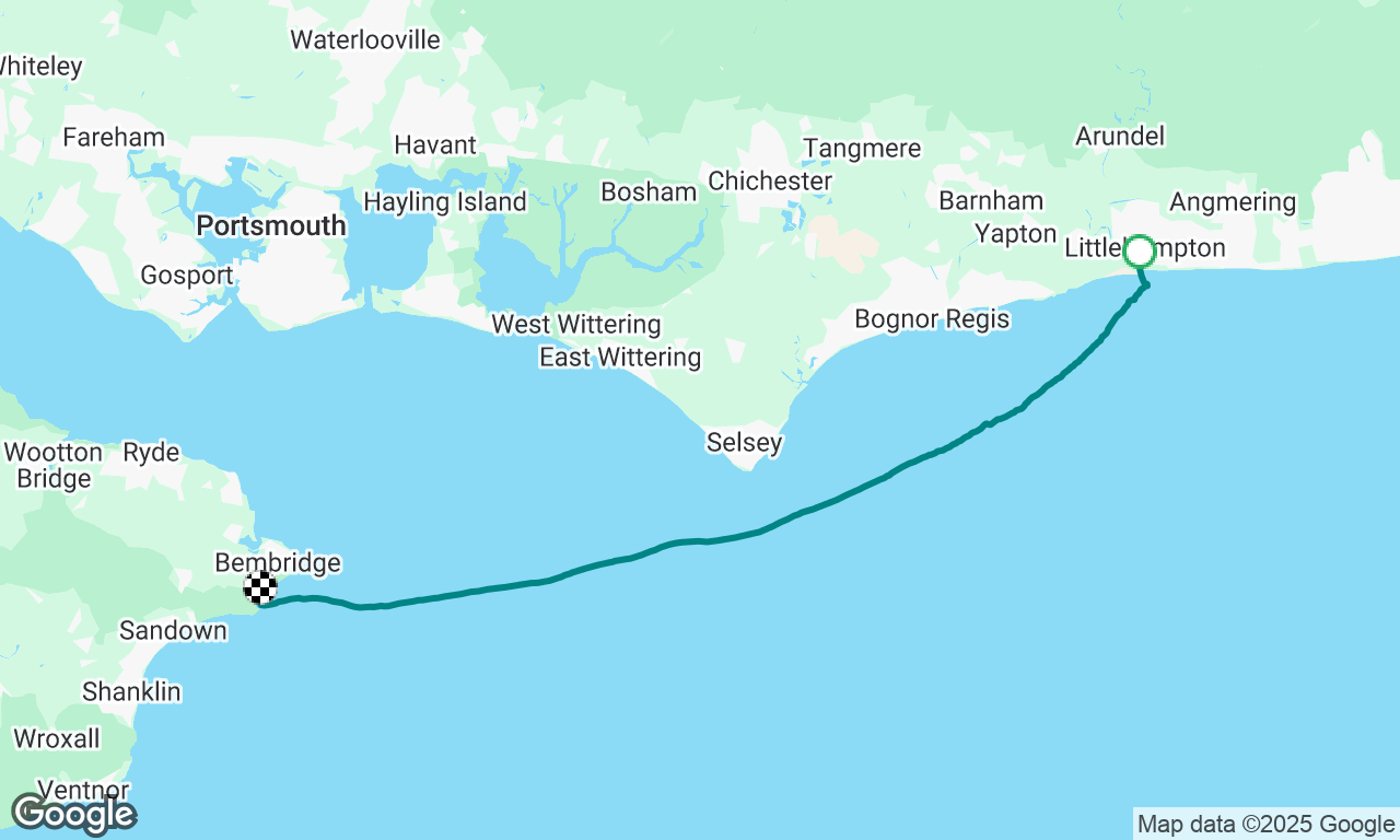 AYC to Whitecliff Bay IOW