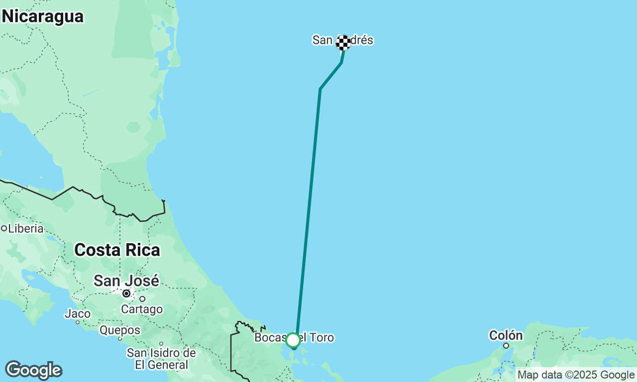 Bocas to San Andreas 