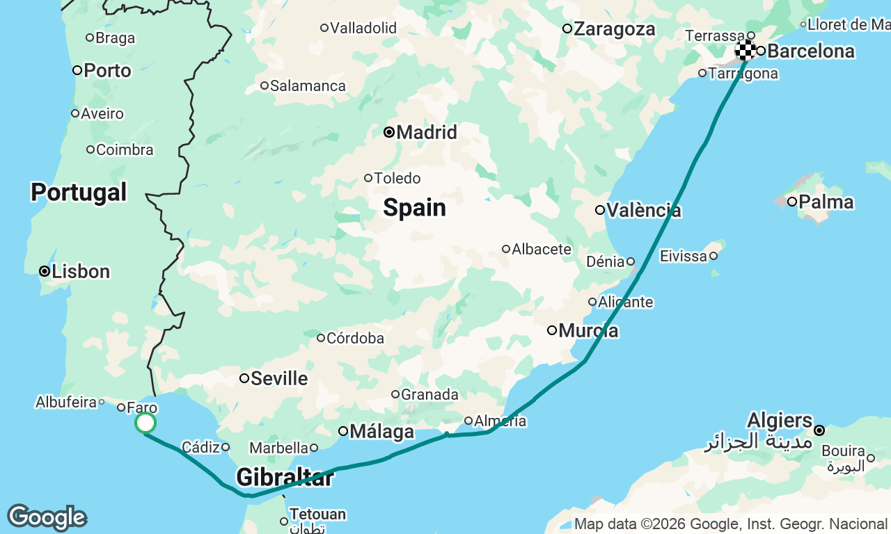 Voyage map