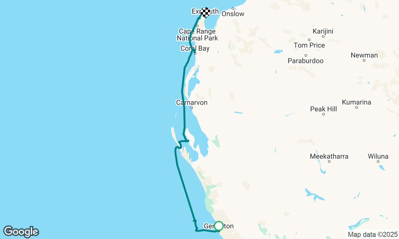 Geraldton to Exmouth 