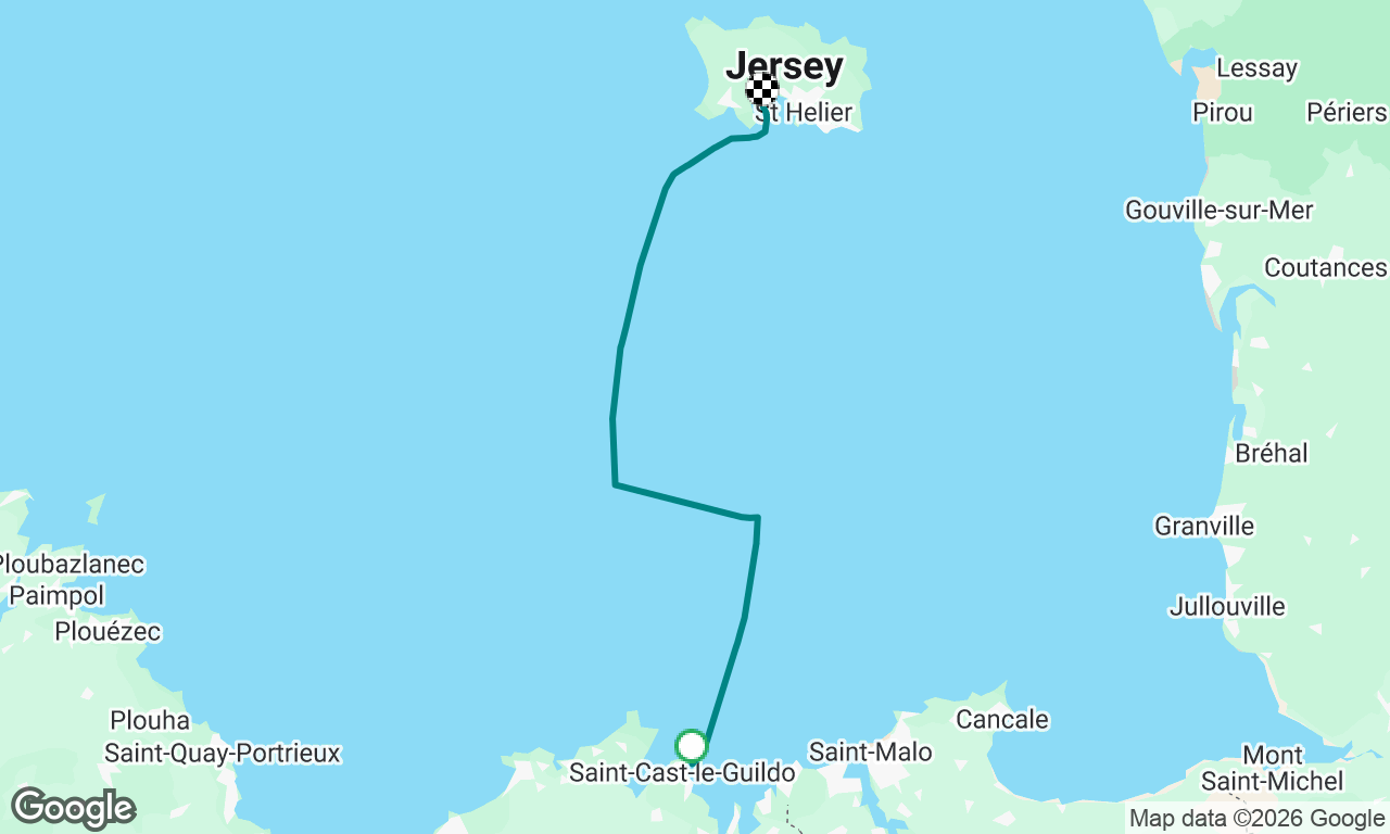 St Cast to Jersey 