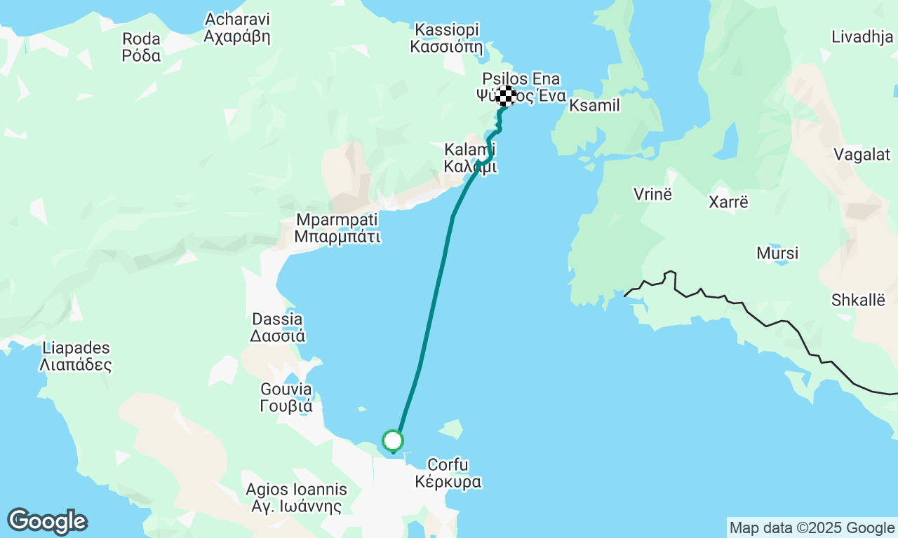 Customs to Overnight anchorage before Albania.