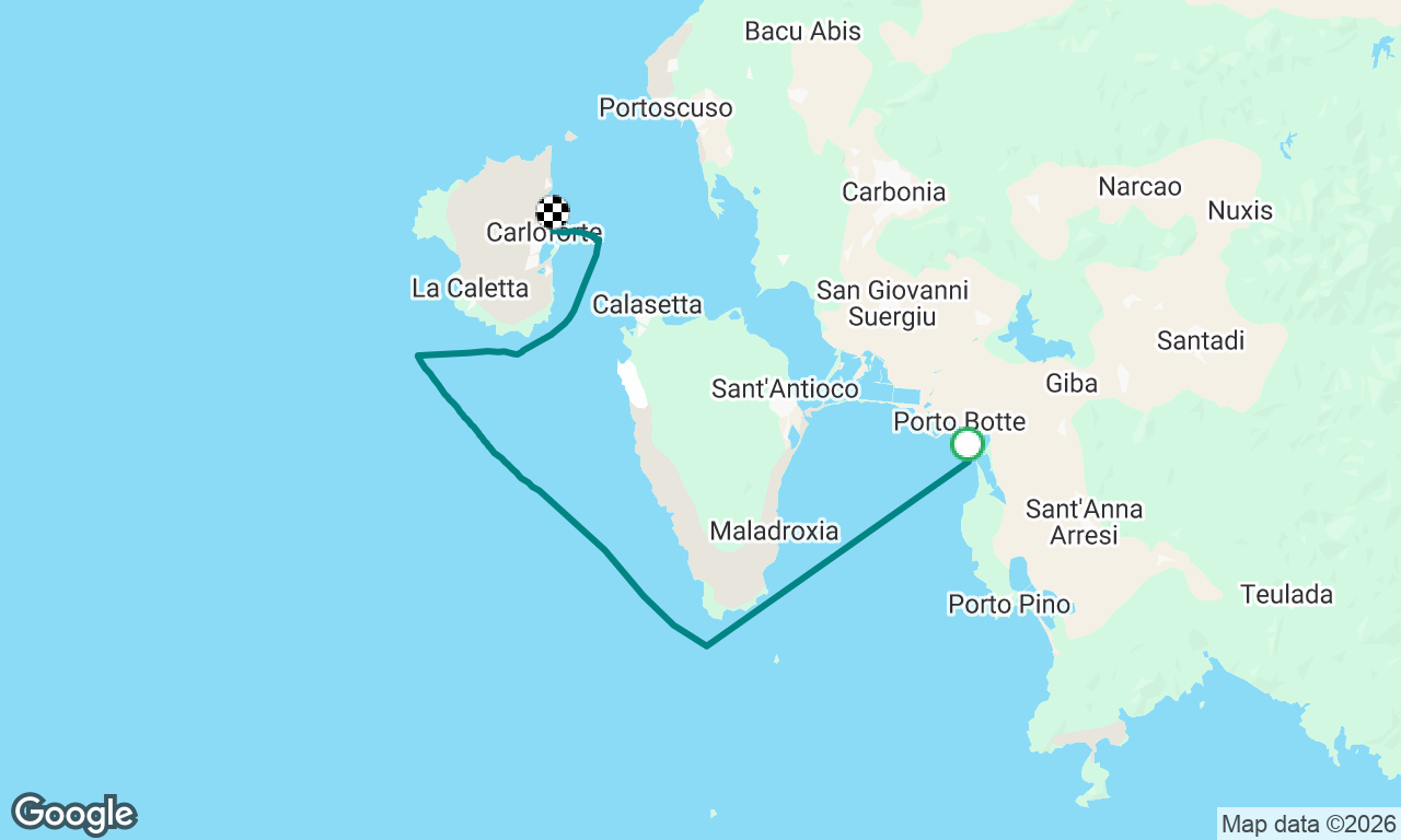 Porto Pino => Carloforte
