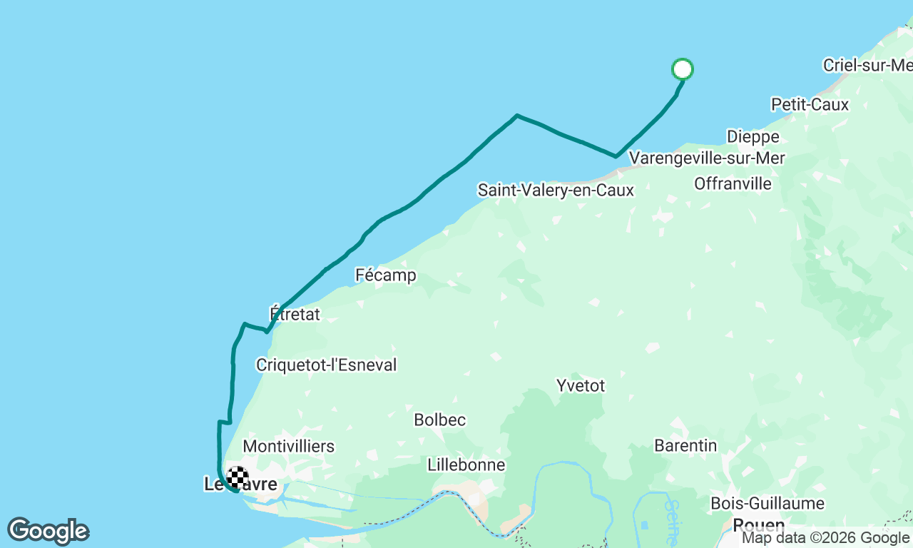 From Dieppe to Honfleur. Almost..
