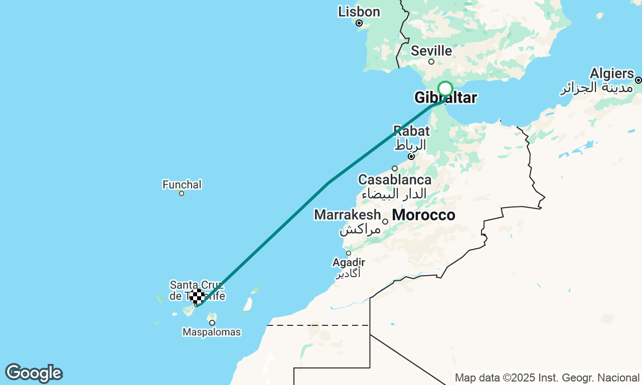 Leg 2 of Atlantic crossing. Gib to Tenerife 