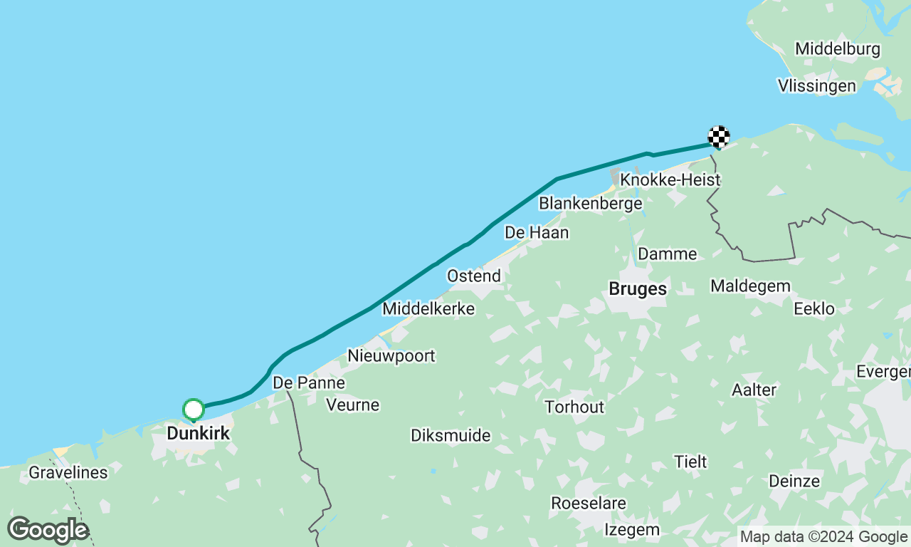 Dunkirk to cadzand bad