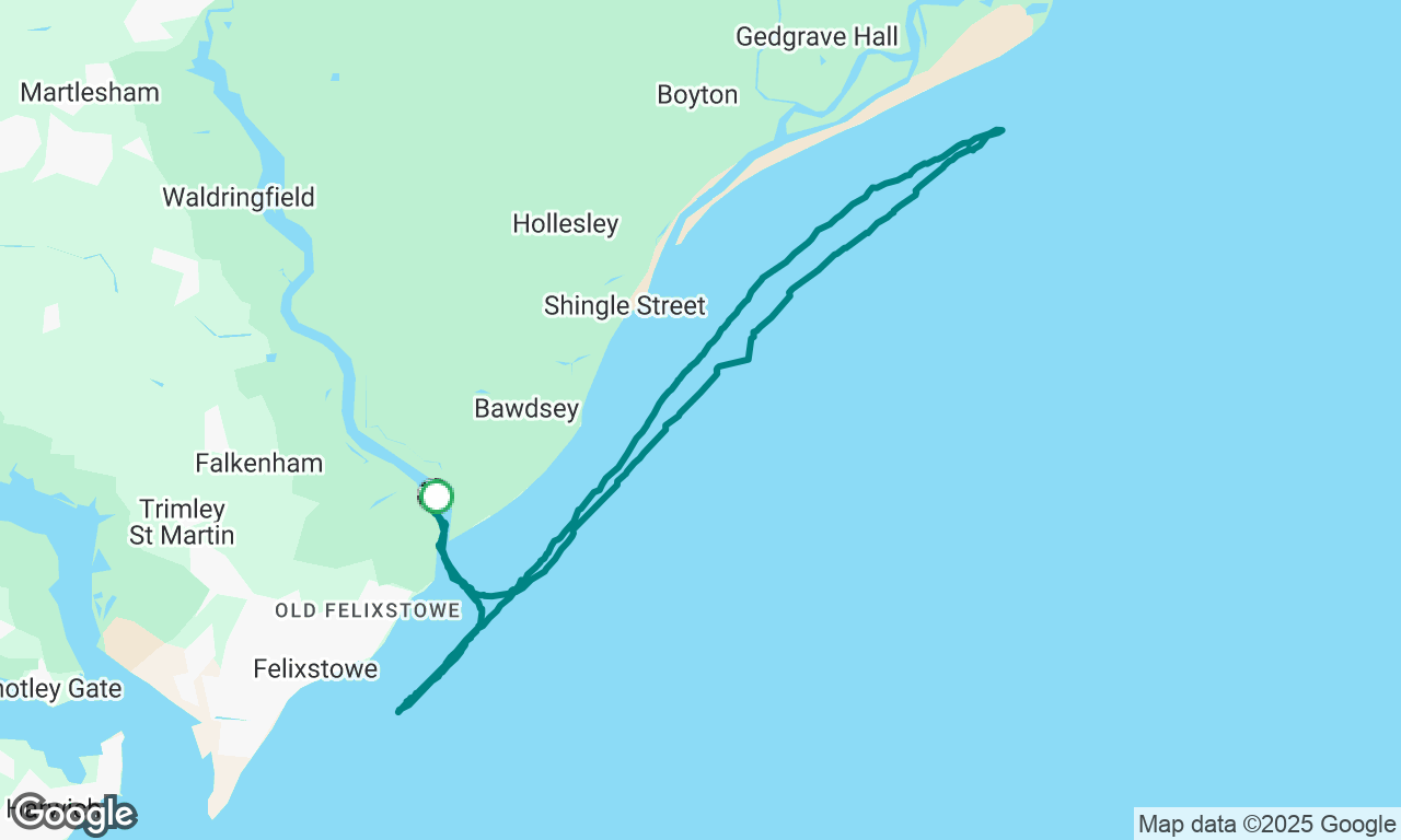 Sailing day at Felixstowe Ferry - Unexpected stop