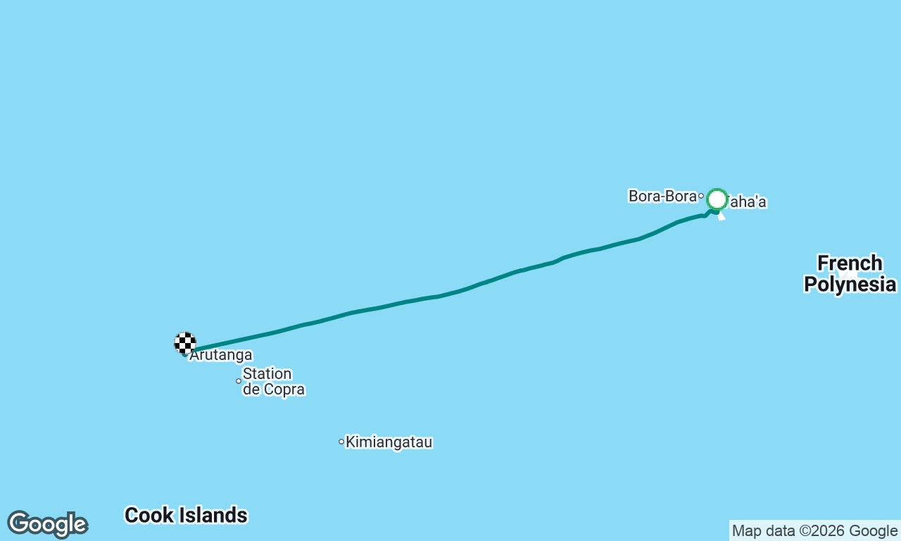 Raiatea to Aitutaki 1