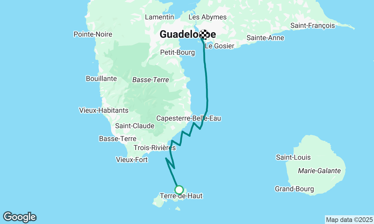 retour regate des saintes