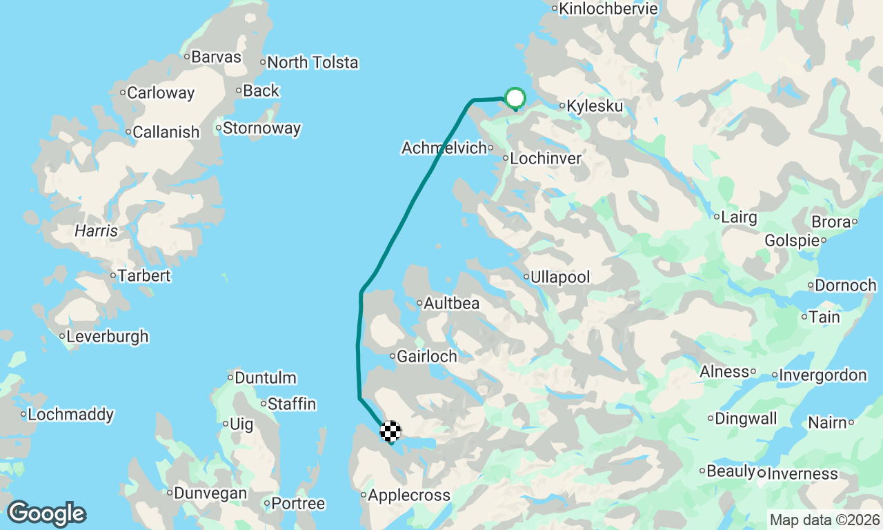 Dhrombaig to
Ob na h’Acairscid