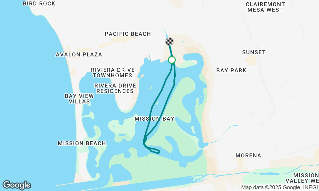 Mission Bay ski and boat club cruise on the Sweet Caroline.