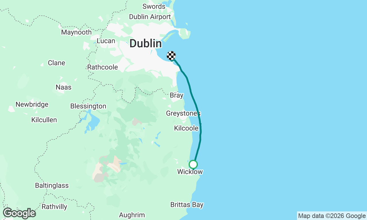 Wicklow to dunlaoghaire cruise