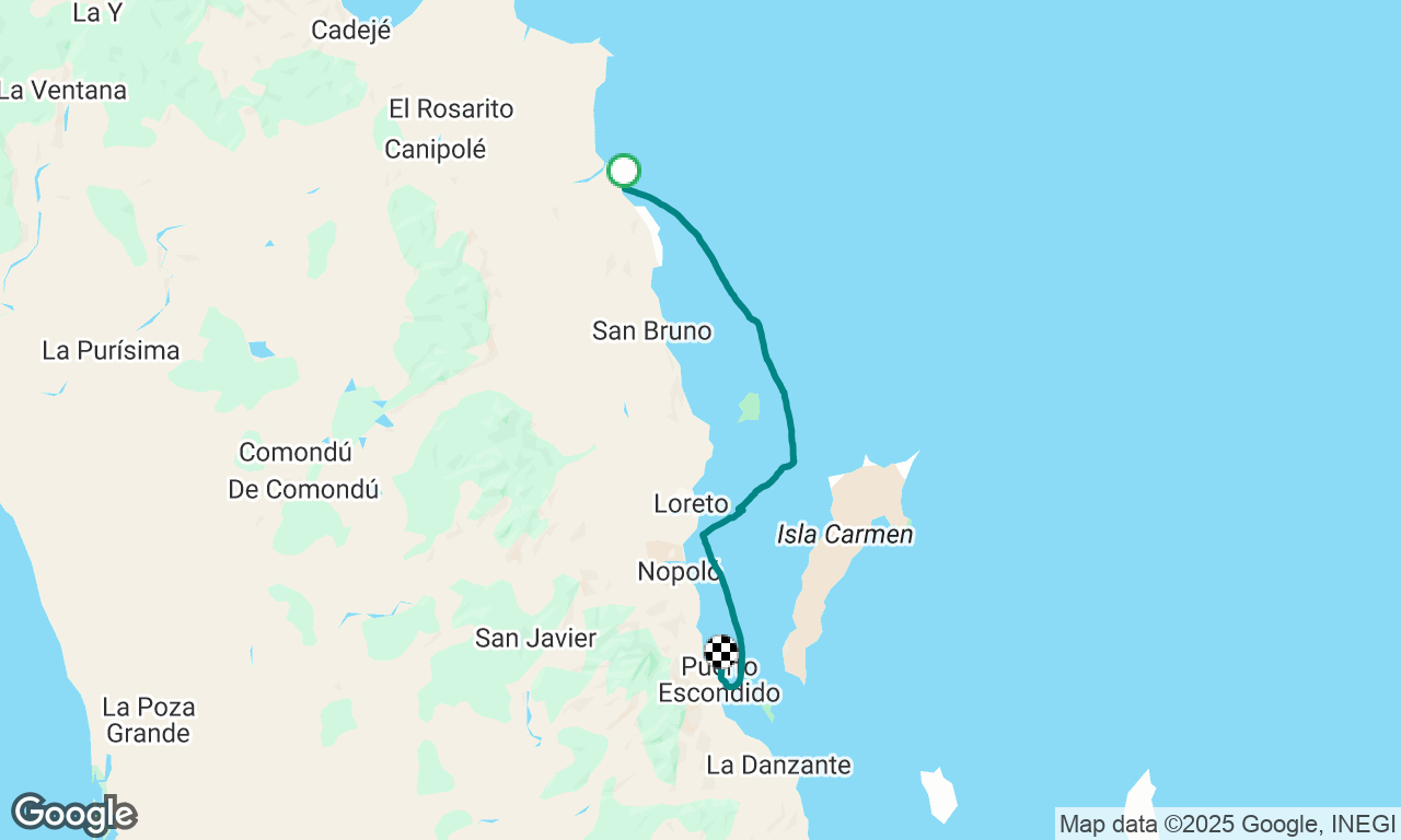 San Juanico to Marina Puerto Escondido