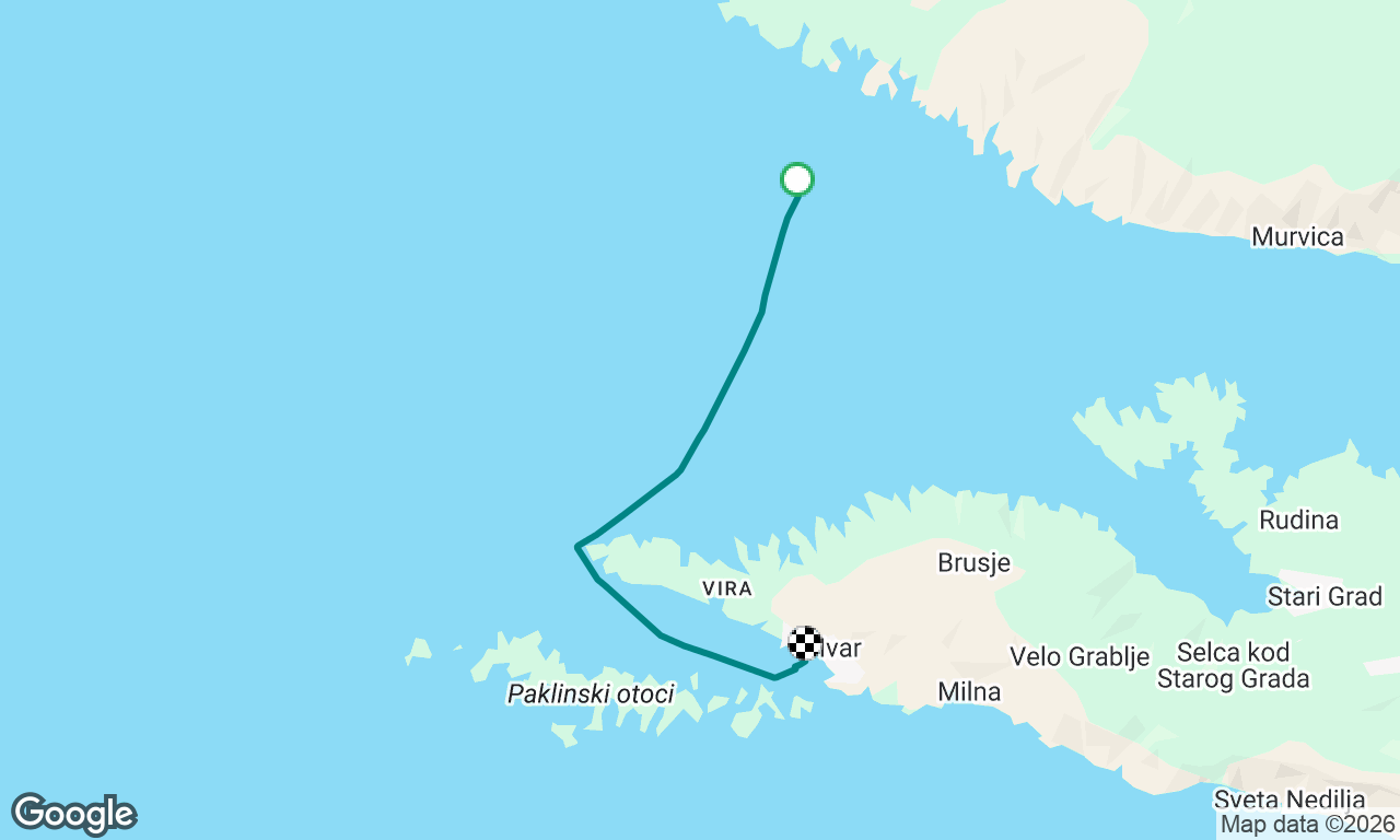 Brac to Hvar
