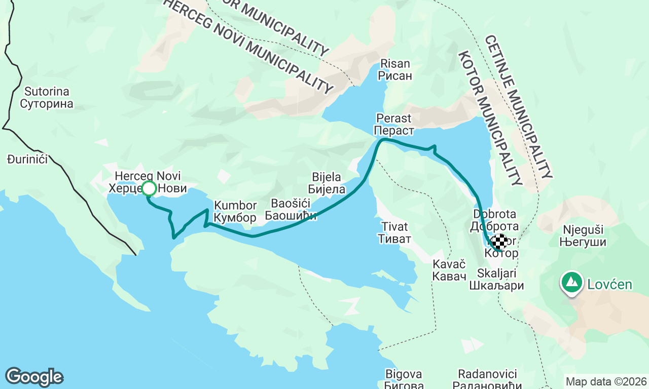 Herceg Novi to Kotor