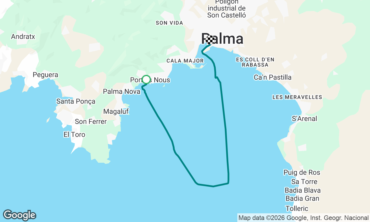Puerto Portals to Palma
